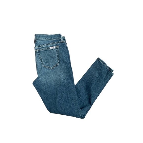 Joe's Jeans Denim - Joes Jeans High Rise Skinny Ankle Blue Denim Distressed Jeans Womens Size 29 EUC